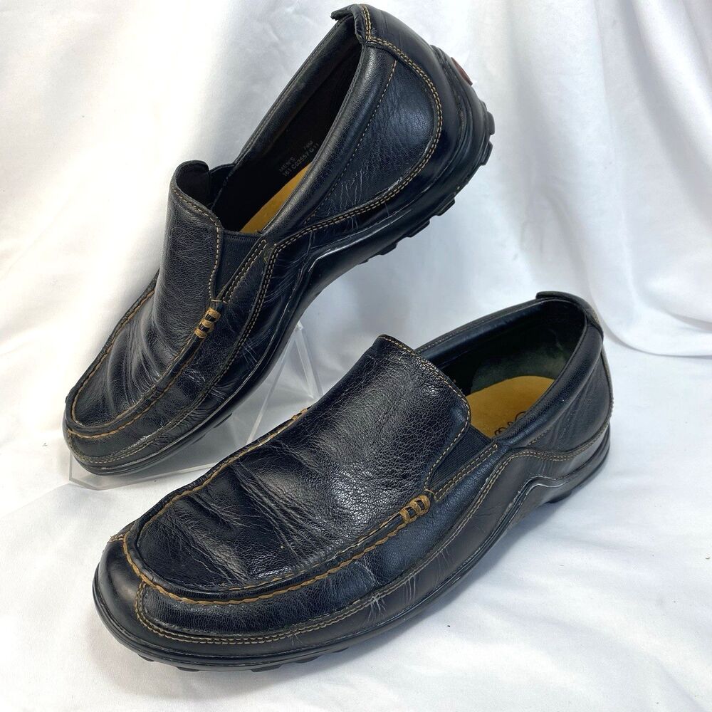 Cole Haan Tucker Venetian Men 's 7.5 M Dark Brown Slip-On Leather Loafer Driving